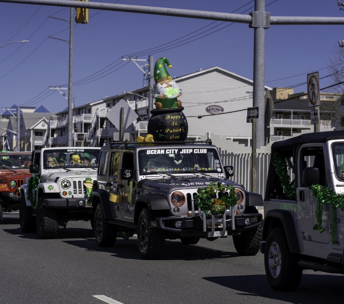 OCMD Jeep Club at the St. Patrick's Day parade